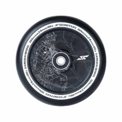 Samurai Wheels | 24mm X 110mm | Black/Black -Scoot and Skate Haven 4582523460159JPSCOOTERS Wheels 24mmx110mm Samurai Black Black 03
