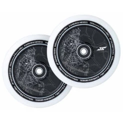 Samurai Wheels | 24mm X 110mm | White/Black
