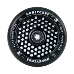 HoneyCore Scooter Wheels | 24mm X 110mm | Black/Black -Scoot and Skate Haven 9350759037866RootIndustries 110mmHoneycoreWheels Black BlackWheels 110mm 01