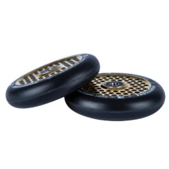 HoneyCore Wheels | 24mm X 110mm | Black/Gold -Scoot and Skate Haven 9350759048428RootIndustries 110mmHoneycoreWheels Black GoldWheels 110mm 04
