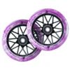 DNA Scooter Wheels | 24mm X 120mm | Clear Purple Marble/Black -Scoot and Skate Haven 9350759081890 SCOOTERHUT Wheels 24x120mm DNA ClearPurple MarbleBlack 01