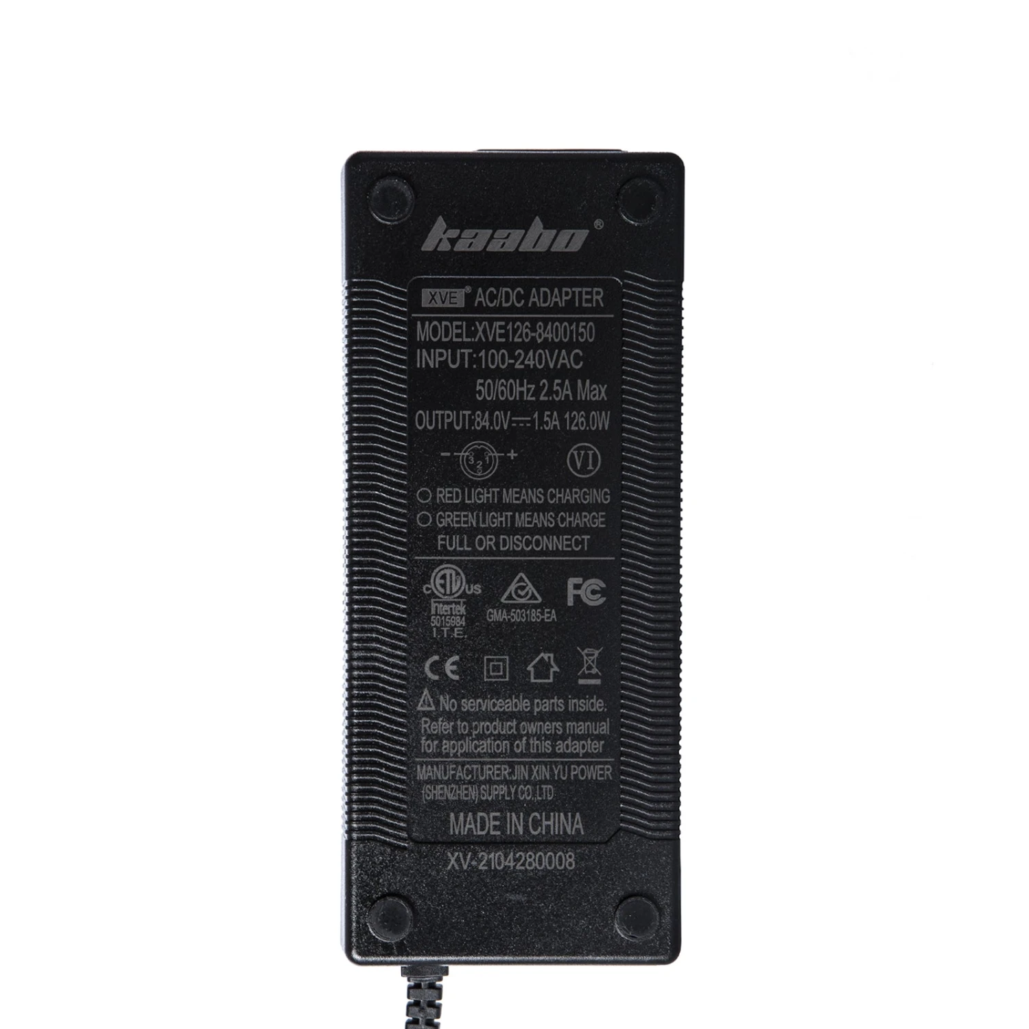 Kaabo Wolf King Electric Scooter Charger 1.5A 72V 5 Kaabo Wolf King Electric Scooter Charger 1.5A 72V - Image 3