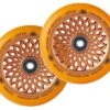 Lotus Radiant Scooter Wheels | 24mm X 110mm | Orange/Orange -Scoot and Skate Haven 9350759094159 ROOT INDUSTRIES Wheels 24 x 110mm Lotus Radiant Orange Orange thumb 04529.1620625120.1280.1280