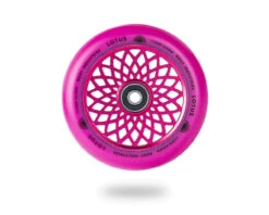 Lotus Radiant Scooter Wheels | 24mm X 110mm | Pink/Pink -Scoot and Skate Haven 9350759094166 ROOT INDUSTRIES Wheels 24 x 110mm Lotus Radiant Pink Pink 02 27973.1639719009.1280.1280