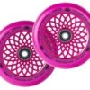 Lotus Radiant Scooter Wheels | 24mm X 110mm | Pink/Pink -Scoot and Skate Haven 9350759094166 ROOT INDUSTRIES Wheels 24 x 110mm Lotus Radiant Pink Pink thumb 33383.1639719009.1280.1280