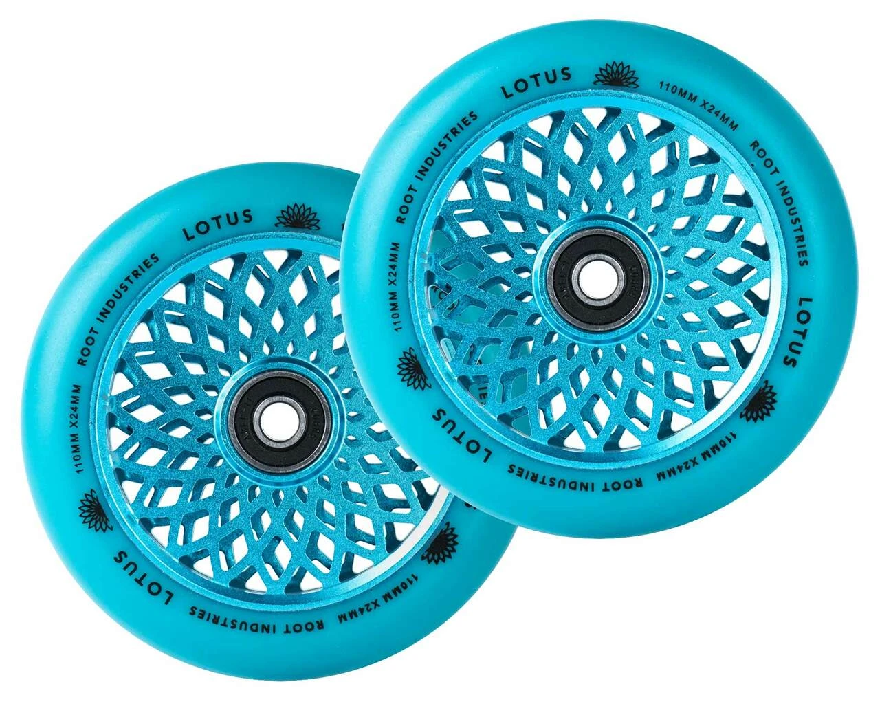 Lotus Radiant Wheels | 24mm X 110mm | Blue/Blue