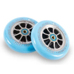 Juzzy Carter Signature "Serenity" Glide Wheels | 24mm X 110mm 7 Juzzy Carter Signature "Serenity" Glide Wheels | 24mm X 110mm -Scoot and Skate Haven 9350759094913 RIVER WHEELS SERENITY BLUE 2
