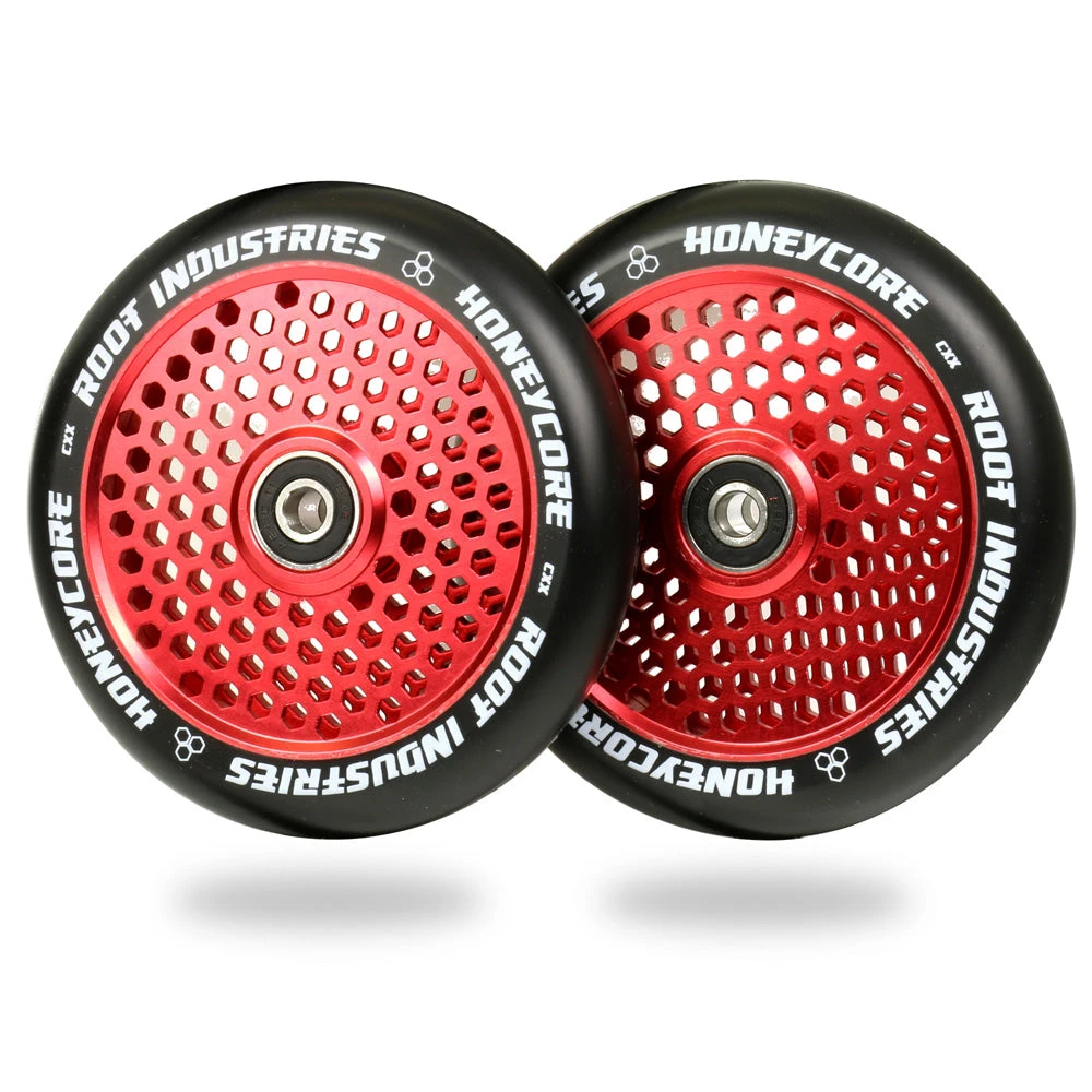 HoneyCore Wheels | 24mm X 120mm | Black/Red 3 HoneyCore Wheels | 24mm X 120mm | Black/Red
