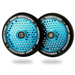 HoneyCore Wheels | 24mm X 120mm | Black/Sky Blue