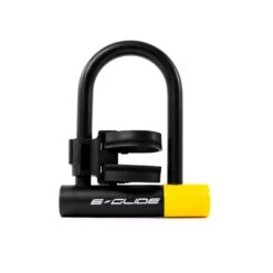 E-Glide EGL14-150 Alarm Scooter U Lock | Black & Yellow