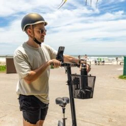 Electric Scooter Basket - Metal - Scooter Hut -Scoot and Skate Haven ElectricScooterBasketMetal2