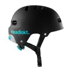 Headlokt Lockable Helmet | Matte Black -Scoot and Skate Haven HeadloktHelmetBLK 2
