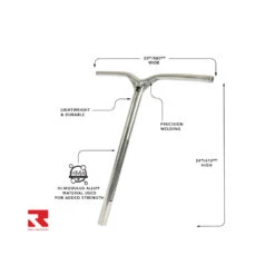 Invictus HMA Aluminium Bar | 610mm X 580mm | Mirror -Scoot and Skate Haven Invictus bar raw 99393