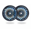 Lotus Wheels | 24mm X 110mm | Black/Blu-Ray -Scoot and Skate Haven LotusWheels110mmx24mm BlackBlu ray 02 9350759094111