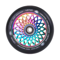 Lotus Scooter Wheels | 24mm X 110mm | Black/Rocket Fuel -Scoot and Skate Haven LotusWheels110mmx24mm BlackRocketFuel 06 9350759094128