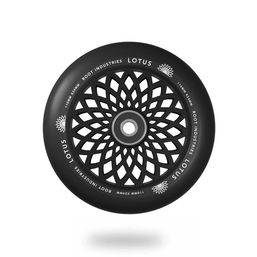 Lotus Scooter Wheels | 24mm X 110mm | Black/Black 5 Lotus Scooter Wheels | 24mm X 110mm | Black/Black - Image 3