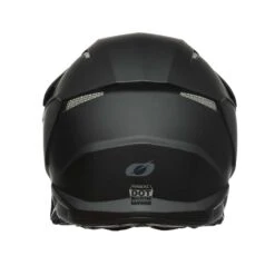 O'Neal 2023 3 SRS Solid V.23 Full Face Helmet | Flat Black -Scoot and Skate Haven ON 21 HELMET 3SERIES SOLID BLACK BACK RGB