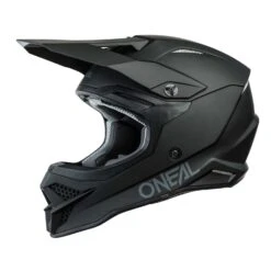 O'Neal 2023 3 SRS Solid V.23 Full Face Helmet | Flat Black