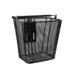 Electric Scooter Basket - Metal - Scooter Hut -Scoot and Skate Haven ScooterHutRattanBasketWEB 0U3A1858 Edit