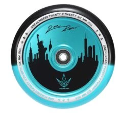 Envy Jon Reyes Signature Scooter Wheels | 26mm X 120mm | Black/Teal | SINGLE