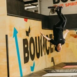 I-GLIDE Trampoline Scooter | 670 | Black -Scoot and Skate Haven TrampScooter 0O5A1808