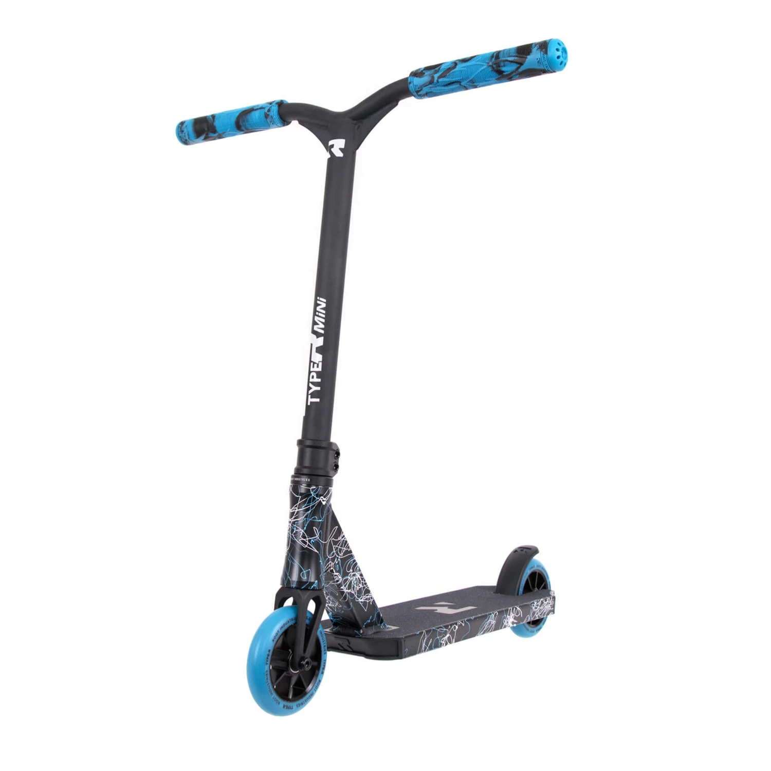 Type R Mini Kids Pro Scooter - Splatter Blue/White 4 Type R Mini Kids Pro Scooter - Splatter Blue/White - Image 2