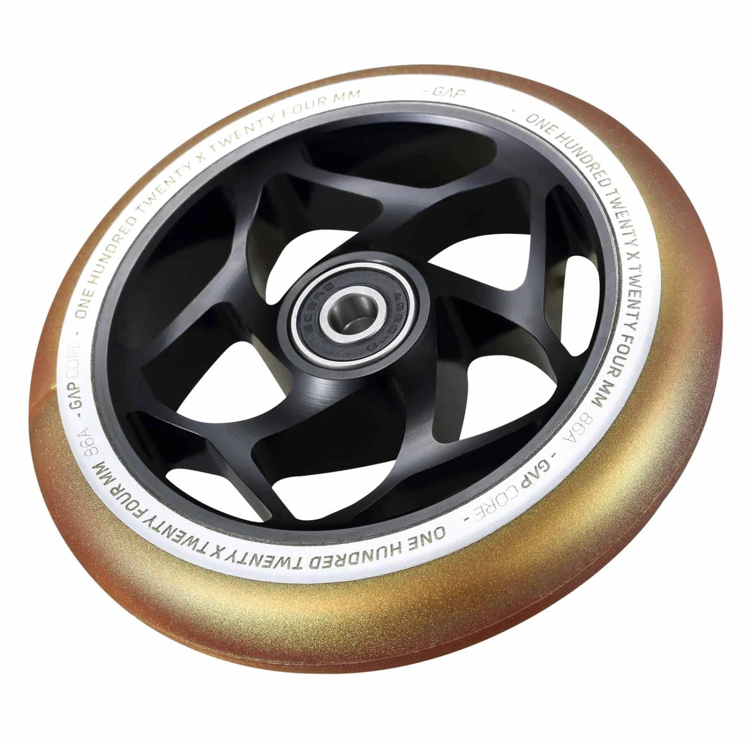 Envy Gap24 Po Scooter Wheels | 24mm X 120mm | Gold/Black | SINGLE 4 Envy Gap24 Po Scooter Wheels | 24mm X 120mm | Gold/Black | SINGLE - Image 2