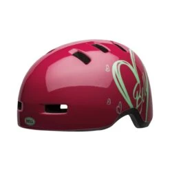 Bell Lil Ripper Kids Helmet | Pink Adore -Scoot and Skate Haven bell lil ripper youth helmet adore gloss pink front left