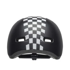 Bell Lil Ripper Kids Helmet | Checkers Matte Black/White 13 Bell Lil Ripper Kids Helmet | Checkers Matte Black/White -Scoot and Skate Haven bell lil ripper youth helmet checkers matte black white back