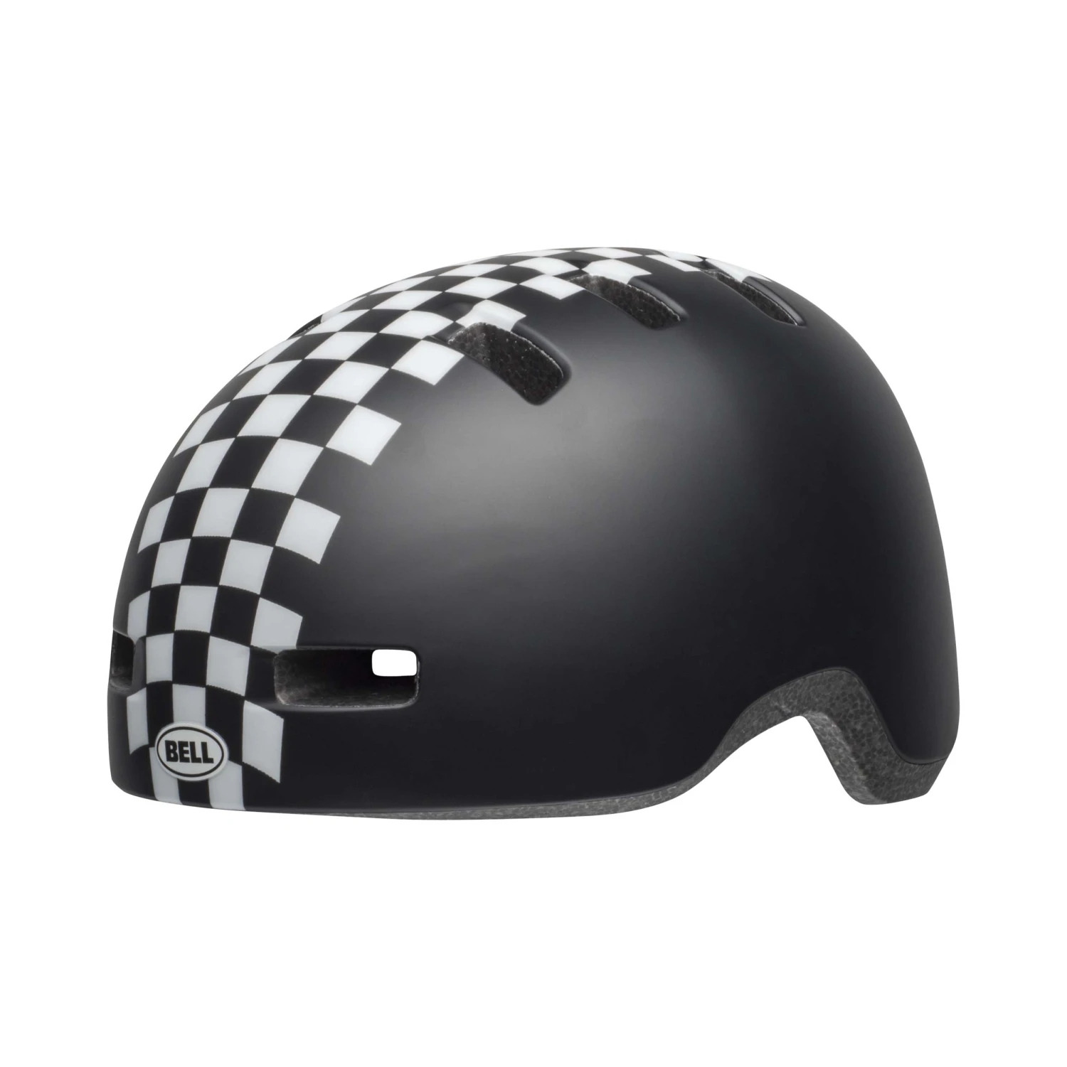 Bell Lil Ripper Kids Helmet | Checkers Matte Black/White 4 Bell Lil Ripper Kids Helmet | Checkers Matte Black/White - Image 2