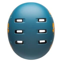 Bell Lil Ripper Kids Helmet | Matte Grey/Blue Fish -Scoot and Skate Haven bell lil ripper youth helmet clown fish matte gray blue top