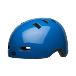 Bell Lil Ripper Kids Helmet | Blue 11 Bell Lil Ripper Kids Helmet | Blue -Scoot and Skate Haven bell lil ripper youth helmet gloss blue front left
