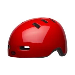 Bell Lil Ripper Kids Helmet | Red -Scoot and Skate Haven bell lil ripper youth helmet gloss red front left