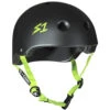 Lifer Certified Helmet | Black Matte W/ Bright Green Straps
