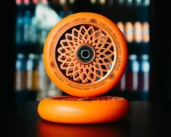 Lotus Radiant Scooter Wheels | 24mm X 110mm | Orange/Orange -Scoot and Skate Haven orange 40597.1652401805.1280.1280